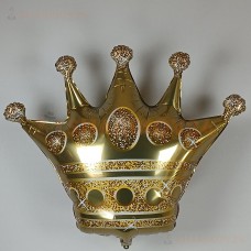 Шар (34''/86 см) Фигура, Корона, Золото